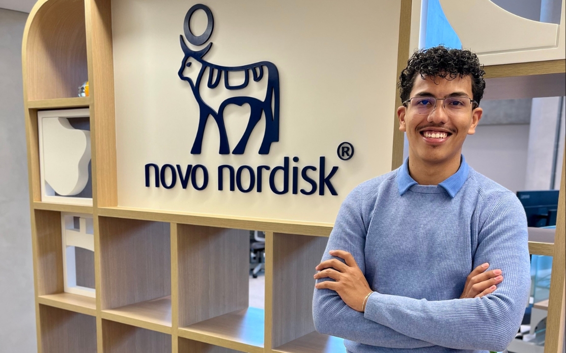 Leandro in Novo Nordisk building